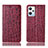 Custodia Portafoglio In Pelle Cover con Supporto H16P per Oppo K10X 5G Rosso
