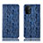 Custodia Portafoglio In Pelle Cover con Supporto H17P per Oppo A54 5G Blu