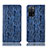 Custodia Portafoglio In Pelle Cover con Supporto H17P per Oppo A56 5G Blu