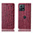 Custodia Portafoglio In Pelle Cover con Supporto H18P per Motorola Moto Edge S30 Pro 5G Rosso