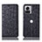 Custodia Portafoglio In Pelle Cover con Supporto H18P per Motorola Moto Edge X30 Pro 5G Nero