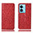 Custodia Portafoglio In Pelle Cover con Supporto H18P per Oppo A78 5G Rosso