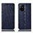 Custodia Portafoglio In Pelle Cover con Supporto H18P per Oppo A94 5G Blu