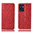 Custodia Portafoglio In Pelle Cover con Supporto H18P per Oppo Reno7 SE 5G Rosso