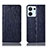Custodia Portafoglio In Pelle Cover con Supporto H18P per Oppo Reno8 5G Blu