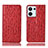 Custodia Portafoglio In Pelle Cover con Supporto H18P per Oppo Reno8 5G Rosso
