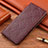 Custodia Portafoglio In Pelle Cover con Supporto H19P per Apple iPhone 12 Rosso Rosa