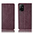 Custodia Portafoglio In Pelle Cover con Supporto H19P per Oppo A94 5G Rosso Rosa