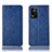 Custodia Portafoglio In Pelle Cover con Supporto H19P per Oppo K9X 5G Blu