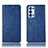 Custodia Portafoglio In Pelle Cover con Supporto H19P per Oppo Reno6 Pro 5G Blu