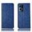 Custodia Portafoglio In Pelle Cover con Supporto H19P per Oppo Reno7 Pro 5G Blu