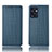 Custodia Portafoglio In Pelle Cover con Supporto H20P per Oppo Reno7 SE 5G Blu