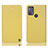 Custodia Portafoglio In Pelle Cover con Supporto H21P per Motorola Moto G50 Giallo
