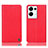 Custodia Portafoglio In Pelle Cover con Supporto H21P per Oppo Reno8 Pro 5G Rosso