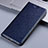 Custodia Portafoglio In Pelle Cover con Supporto H22P per Apple iPhone 7 Blu