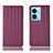 Custodia Portafoglio In Pelle Cover con Supporto H23P per Oppo A58 5G Rosso Rosa