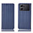 Custodia Portafoglio In Pelle Cover con Supporto H23P per Oppo K10 5G Blu
