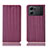 Custodia Portafoglio In Pelle Cover con Supporto H23P per Oppo K10 5G Rosso Rosa