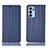 Custodia Portafoglio In Pelle Cover con Supporto H23P per Oppo Reno6 5G Blu