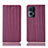 Custodia Portafoglio In Pelle Cover con Supporto H23P per Oppo Reno7 Pro 5G Rosso Rosa