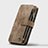 Custodia Portafoglio In Pelle Cover con Supporto H27 per Apple iPhone 13 Mini Marrone