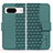 Custodia Portafoglio In Pelle Cover con Supporto HF1 per Google Pixel 8 5G Verde