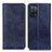 Custodia Portafoglio In Pelle Cover con Supporto K01Z per Oppo A55 5G Blu