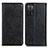 Custodia Portafoglio In Pelle Cover con Supporto K01Z per Oppo A55 5G Nero