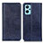 Custodia Portafoglio In Pelle Cover con Supporto K01Z per Oppo K10 4G Blu