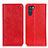 Custodia Portafoglio In Pelle Cover con Supporto K01Z per Oppo K9 Pro 5G Rosso