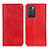 Custodia Portafoglio In Pelle Cover con Supporto K01Z per Oppo Reno6 5G Rosso