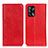 Custodia Portafoglio In Pelle Cover con Supporto K01Z per Oppo Reno6 Lite Rosso