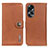 Custodia Portafoglio In Pelle Cover con Supporto K02Z per Oppo A58 5G Marrone