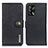 Custodia Portafoglio In Pelle Cover con Supporto K02Z per Oppo A74 4G Nero