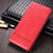 Custodia Portafoglio In Pelle Cover con Supporto K03 per Huawei Mate 40 Rosso