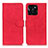 Custodia Portafoglio In Pelle Cover con Supporto K03Z per Huawei Honor X6a Rosso