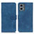 Custodia Portafoglio In Pelle Cover con Supporto K03Z per Motorola Moto G 5G (2023) Blu