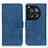 Custodia Portafoglio In Pelle Cover con Supporto K03Z per OnePlus Ace 3 5G Blu