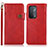 Custodia Portafoglio In Pelle Cover con Supporto K03Z per OnePlus Nord N200 5G Rosso