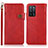Custodia Portafoglio In Pelle Cover con Supporto K03Z per Oppo A56 5G Rosso