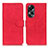 Custodia Portafoglio In Pelle Cover con Supporto K03Z per Oppo A58 5G Rosso