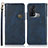 Custodia Portafoglio In Pelle Cover con Supporto K03Z per Oppo Reno5 A Blu