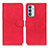 Custodia Portafoglio In Pelle Cover con Supporto K03Z per Samsung Galaxy M13 4G Rosso