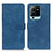 Custodia Portafoglio In Pelle Cover con Supporto K03Z per Vivo V25 Pro 5G Blu