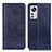 Custodia Portafoglio In Pelle Cover con Supporto K03Z per Xiaomi Mi 12 Lite 5G Blu