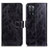 Custodia Portafoglio In Pelle Cover con Supporto K04Z per Oppo A55 5G Nero