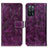 Custodia Portafoglio In Pelle Cover con Supporto K04Z per Oppo A55 5G Viola