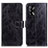 Custodia Portafoglio In Pelle Cover con Supporto K04Z per Oppo A95 4G Nero