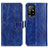 Custodia Portafoglio In Pelle Cover con Supporto K04Z per Oppo F19 Pro+ Plus 5G Blu