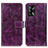 Custodia Portafoglio In Pelle Cover con Supporto K04Z per Oppo F19s Viola